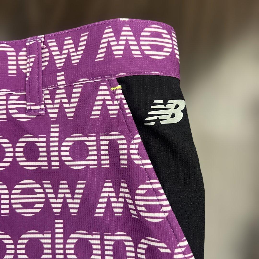 new balance ゴルフパンツ 紫 サイズ3（Sサイズ）