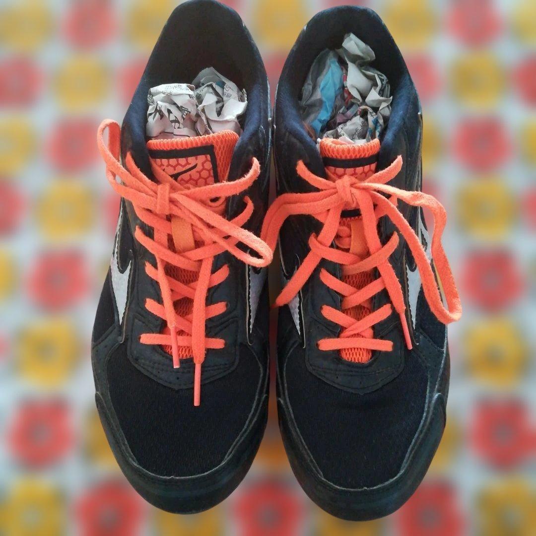26cm Mizuno スパイクシューズ ブラック/オレンジ
