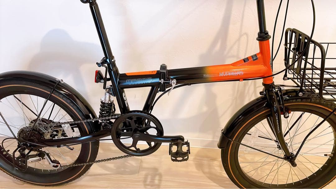 MYPALLAS 折りたたみ自転車 折りたたみ自転車、20インチ、6段変速