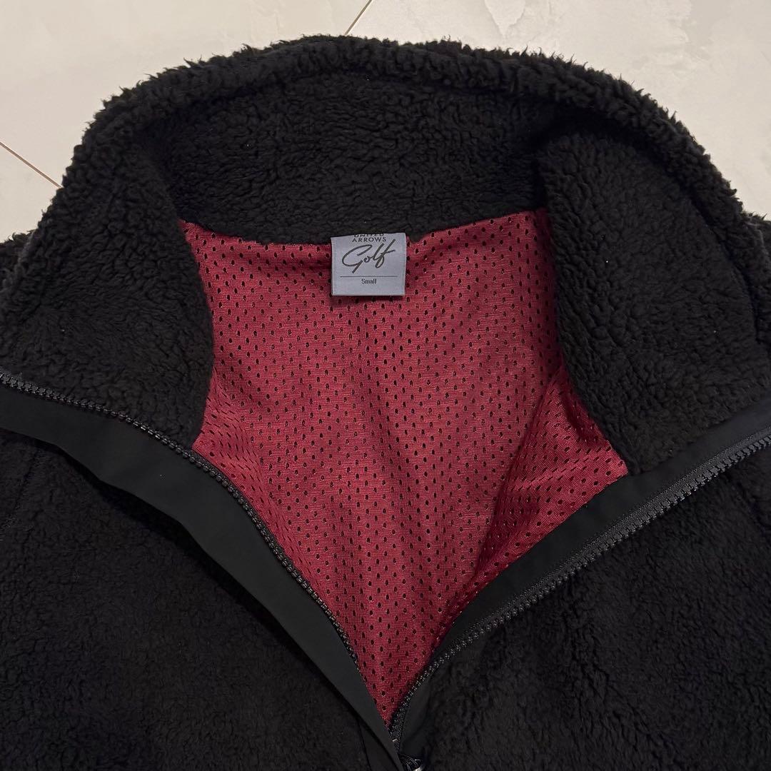UNITED ARROWS GOLF ボア ハーフジップ プルオーバー