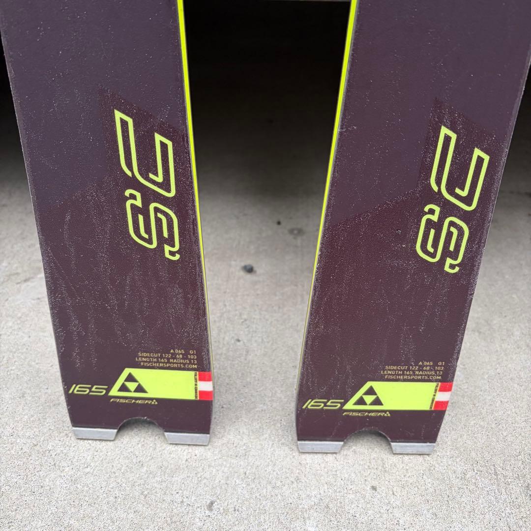 FISCHER フィッシャー スキー板 165cm RC4 SC ストック付