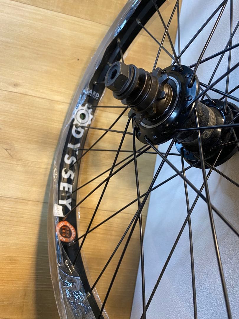 ODYSSEY BMX 20インチ 完組リアホイール 完成後車輪 ギヤ9T