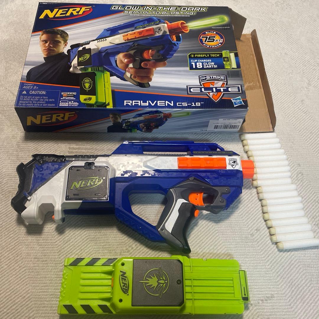 NERF RAYVEN アメリカ限定モデル　ナーフ　レイベン　発光弾付き