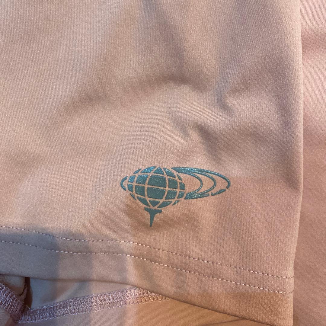 BEAMS GOLF モックネック　シャツ ベージュ　ピンク　Mサイズ