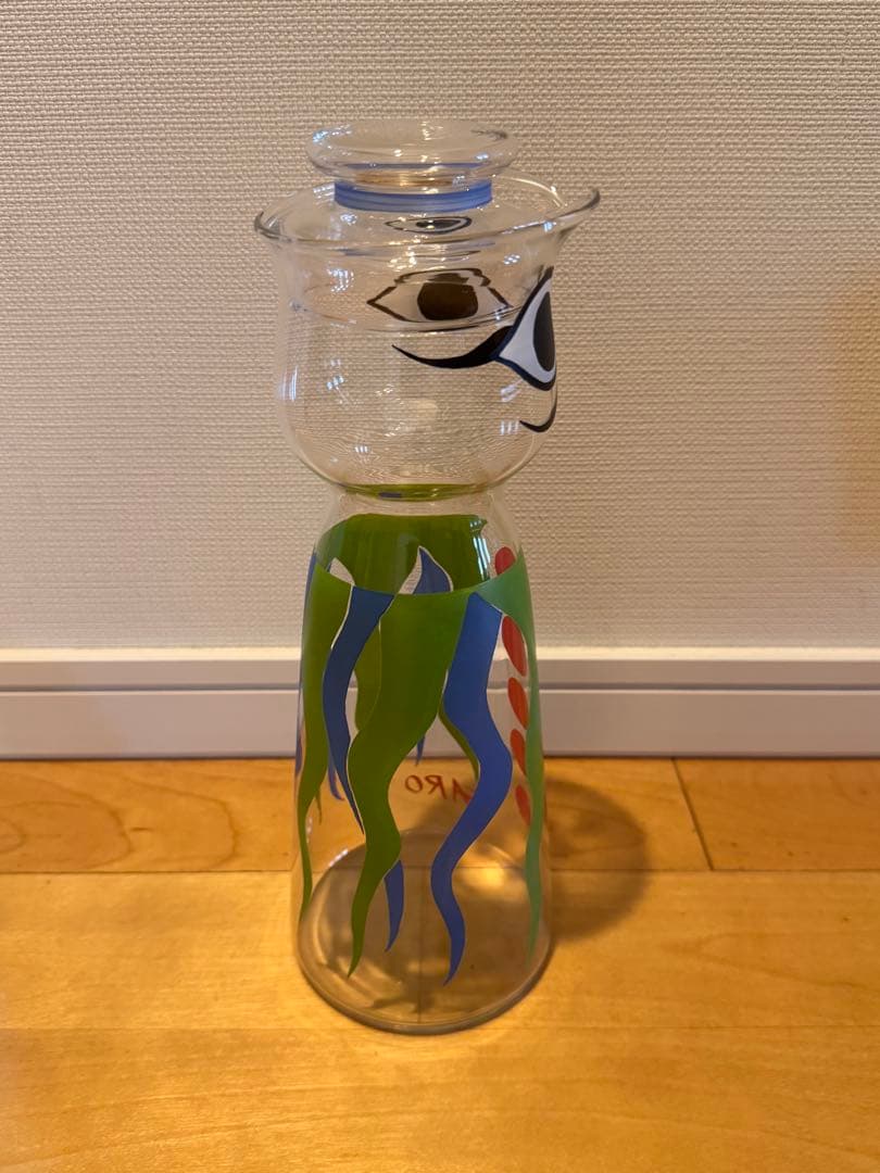 岡本太郎 水差し男爵 蓋付き ガラスピッチャー タローマン