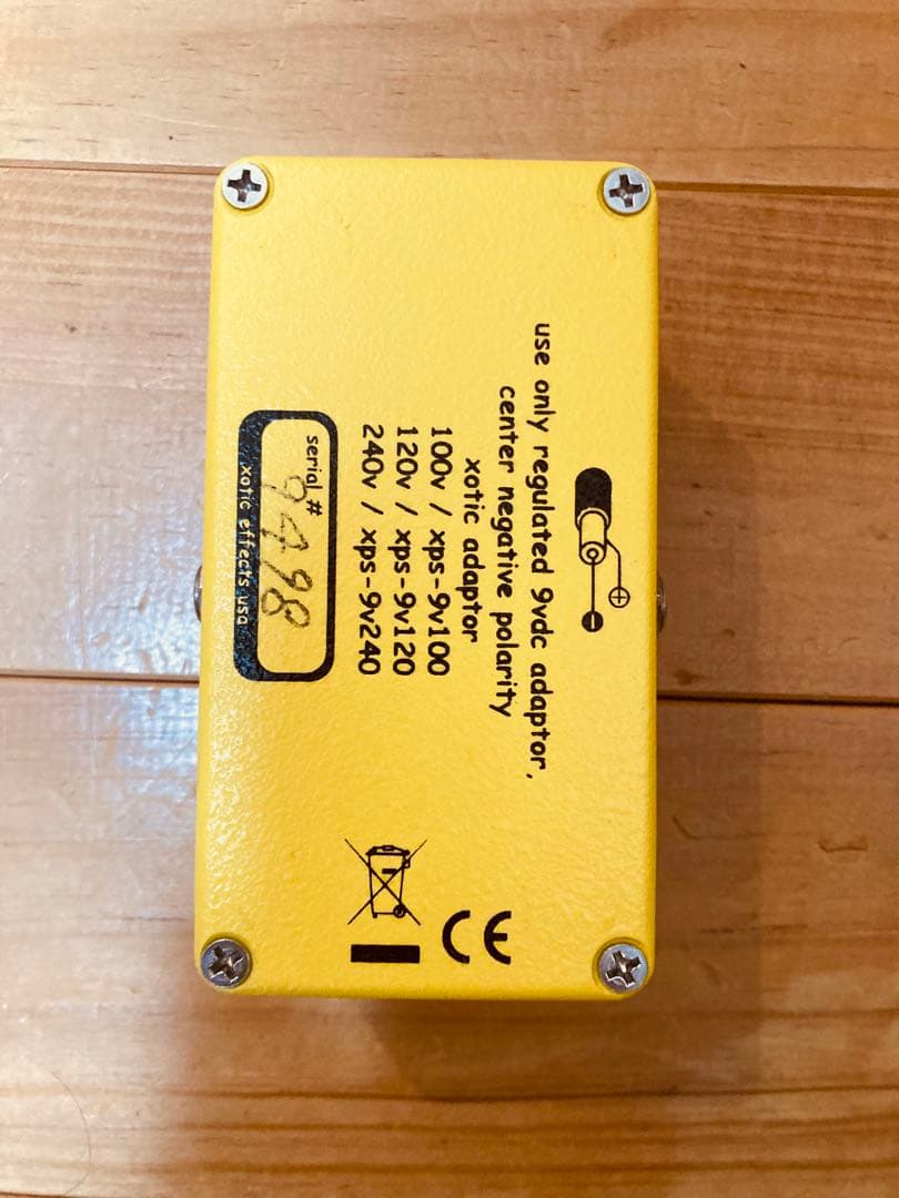 xotic effects AC Booster 手書きシリアル番号　本体のみ