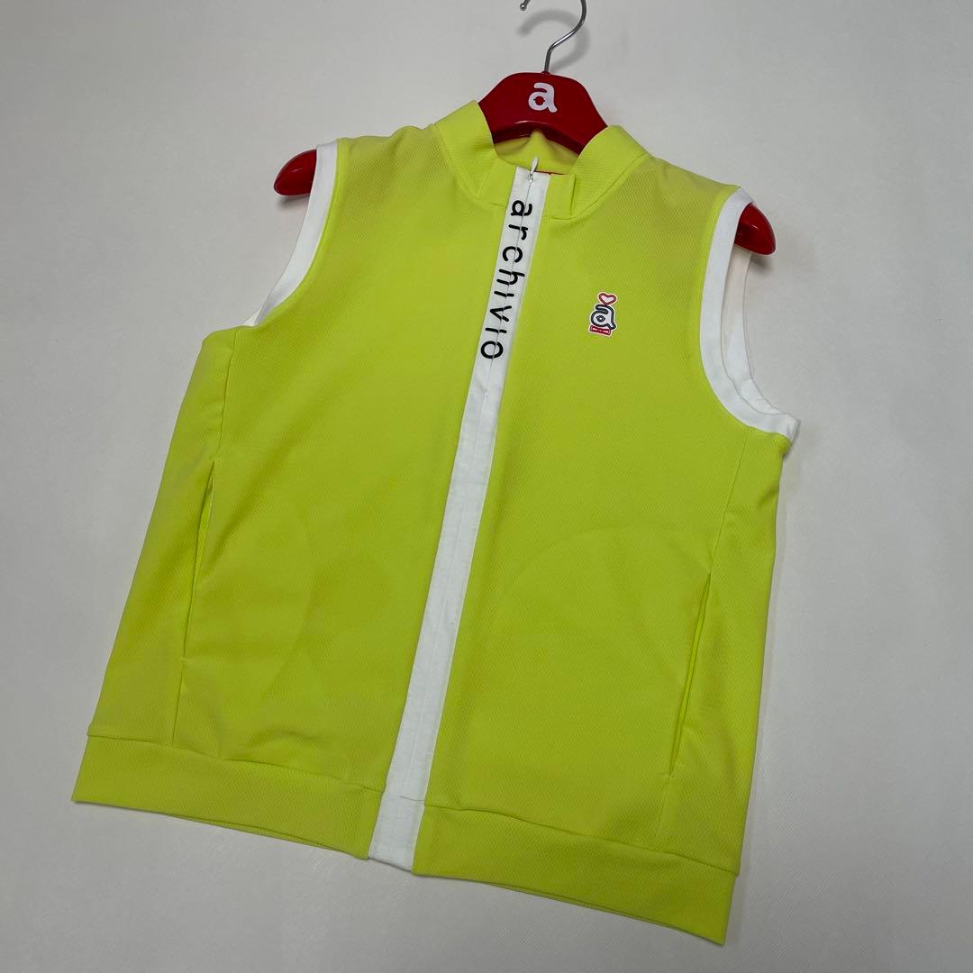 【美品】春夏に重宝♪♪アルチビオ☆ハーフジップベスト☆36(S)ゴルフベスト