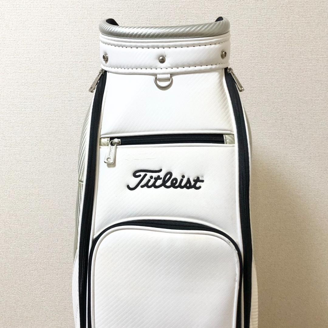Titleist タイトリスト ゴルフ キャディバッグ 5分割 カート ホワイト