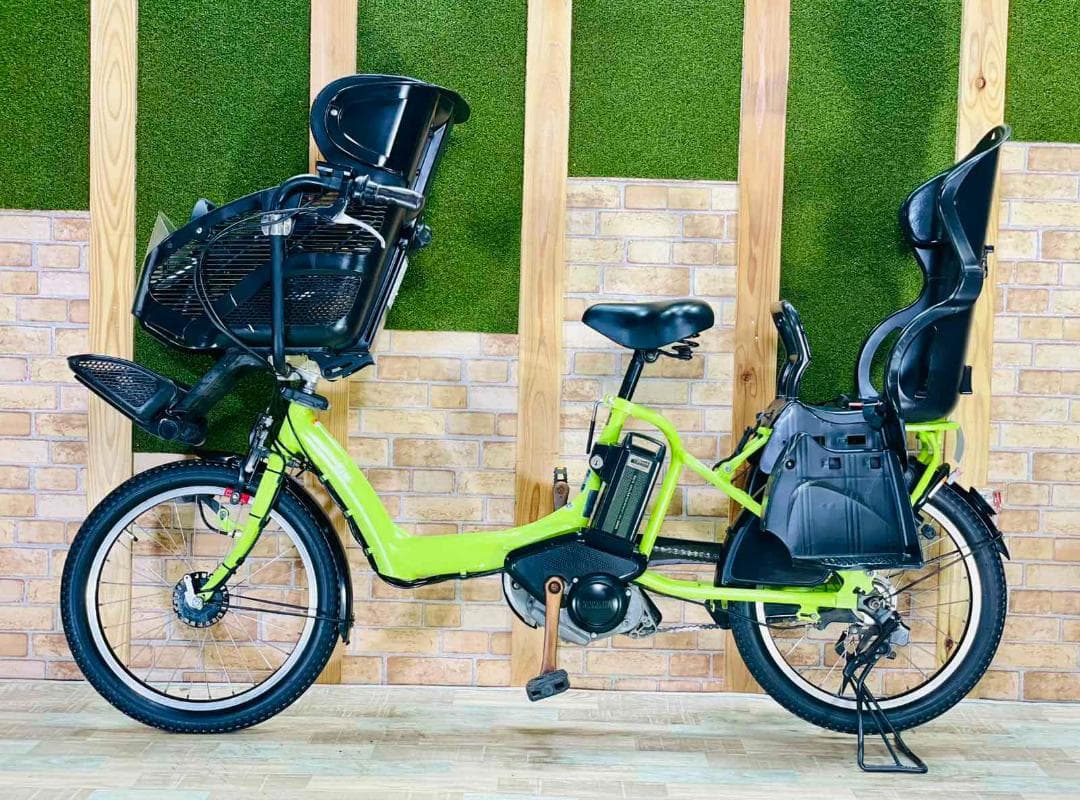 No１モデル グリーン系 ヤマハ 子供乗せ電動アシスト自転車 ZH2779