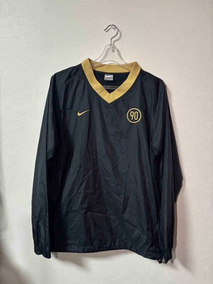 00s Nike total90 ナイロンプルオーバー ドローコード y2k短丈
