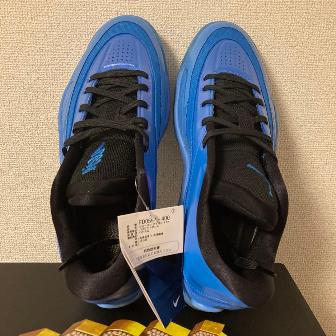 NIKE ジョーダン　ザイオン 4 PF 27.5cm ブルー バッシュ バスケ