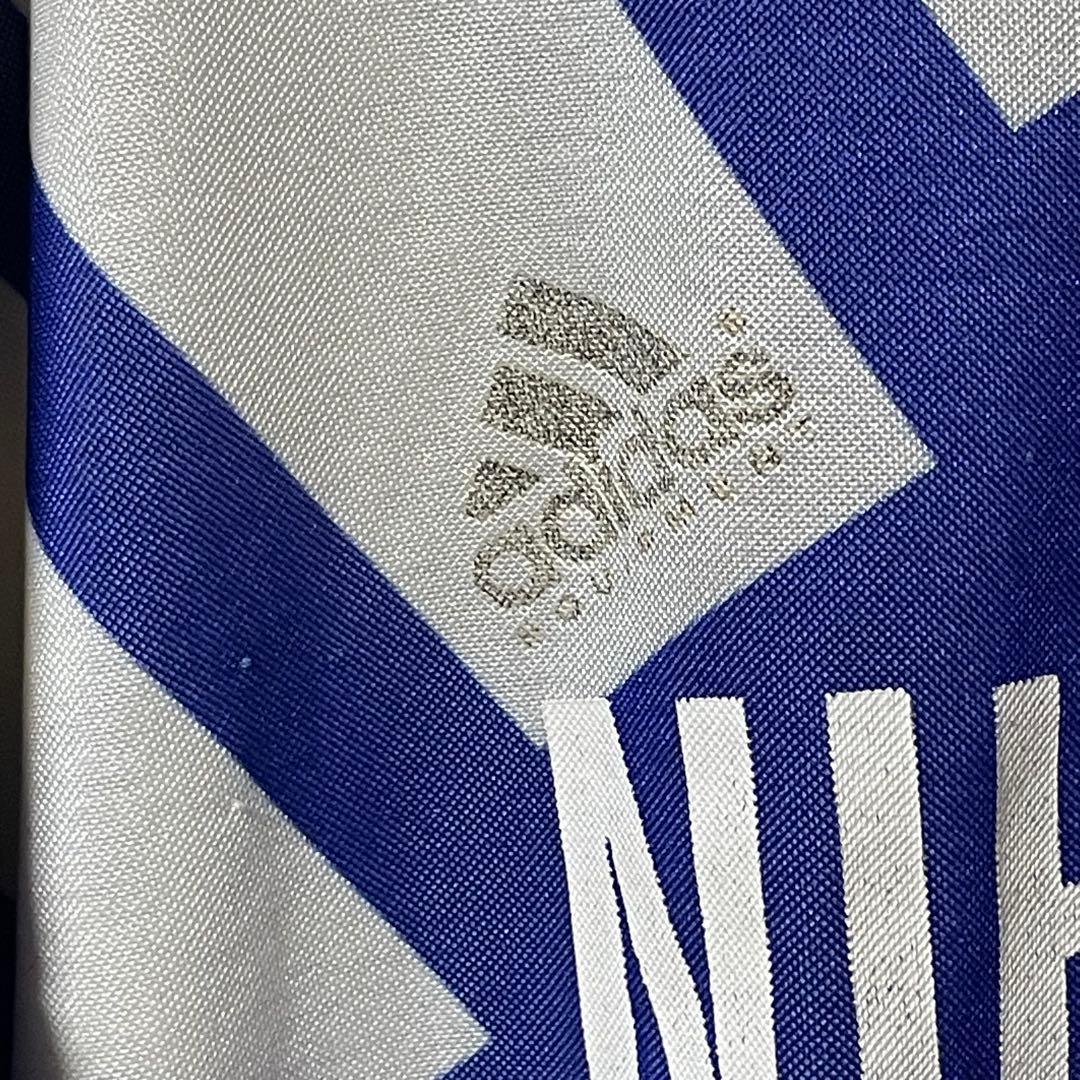 アディダス 日本大学 サッカーシャツ ユニフォーム デサント製 90年代 O