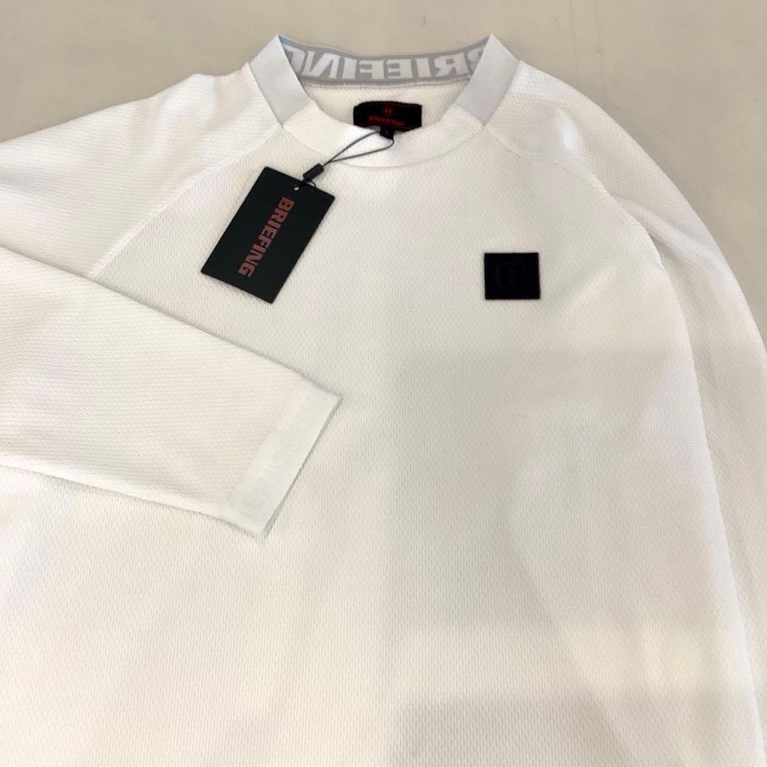 新品　BRIEFING CE NECK LOGO LS HIGHCK RF L