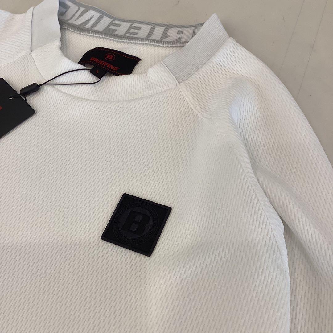新品　BRIEFING CE NECK LOGO LS HIGHCK RF L