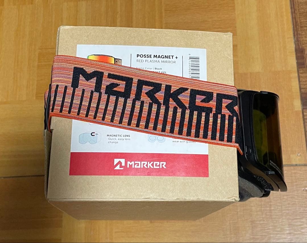 新品MARKER POSSE+マグネット ブラック レッドレンズ大処分