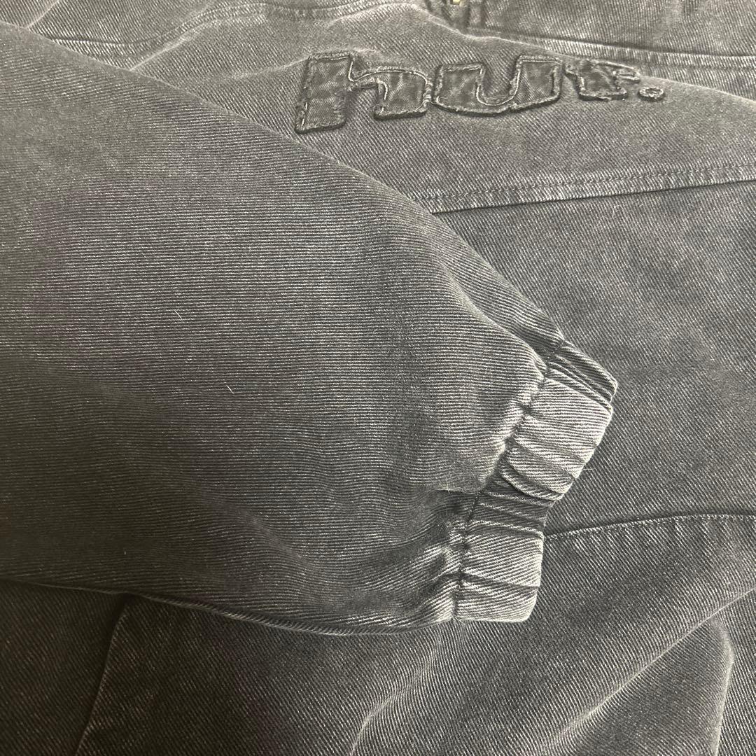 HUF ダークグレー ジップアップ XL
