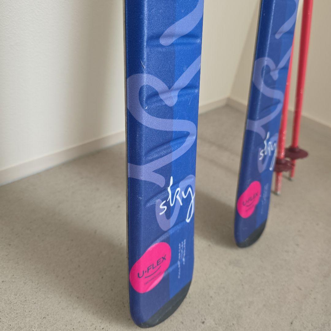 Elan 子ども用スキー 130cm 　ATOMIC　ストック90cm　セット