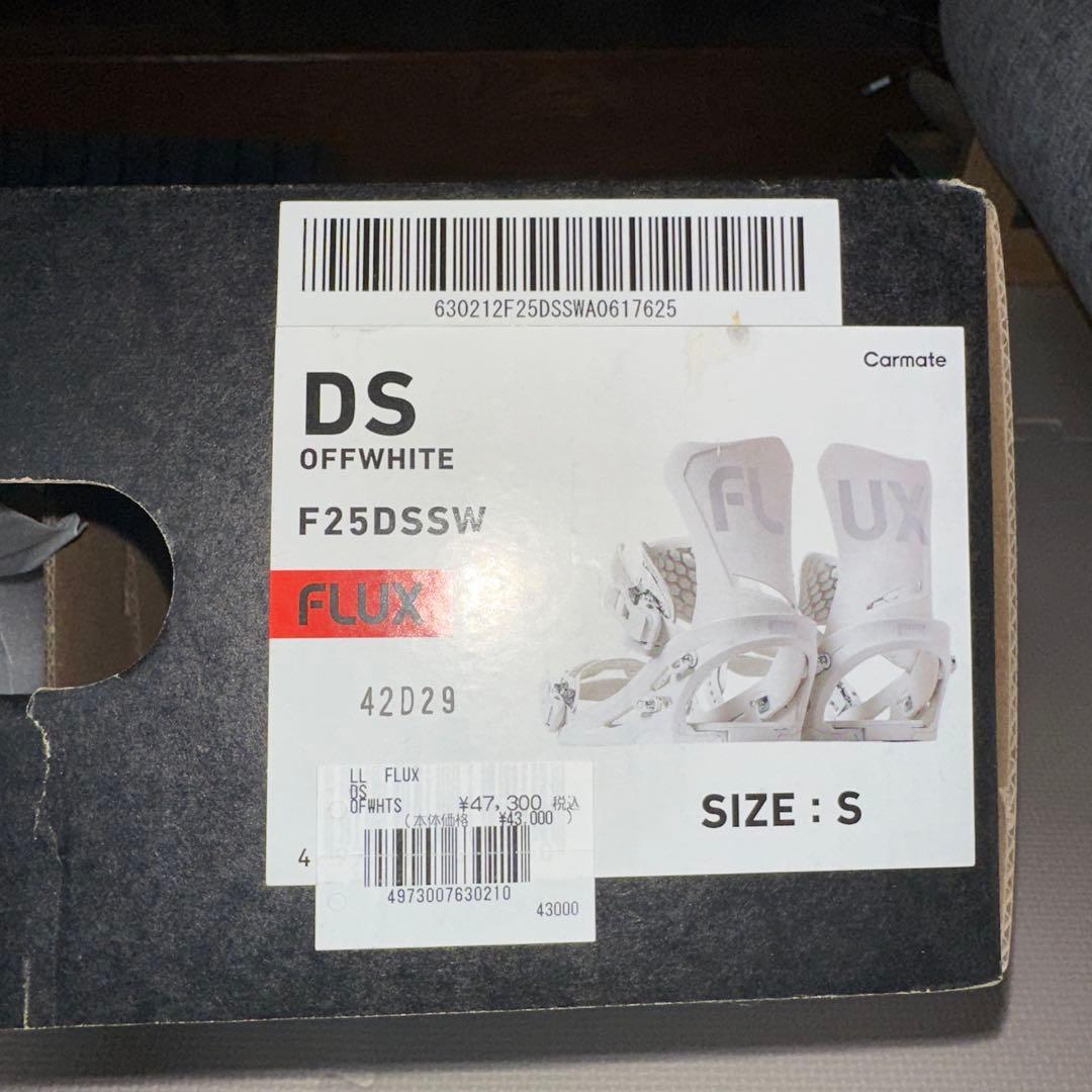 FLUX DS ホワイト スノーボードビンディング Sサイズ