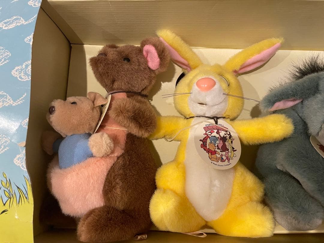 希少！美品！くまのプーさんと仲間7体セットサンアンドスター製