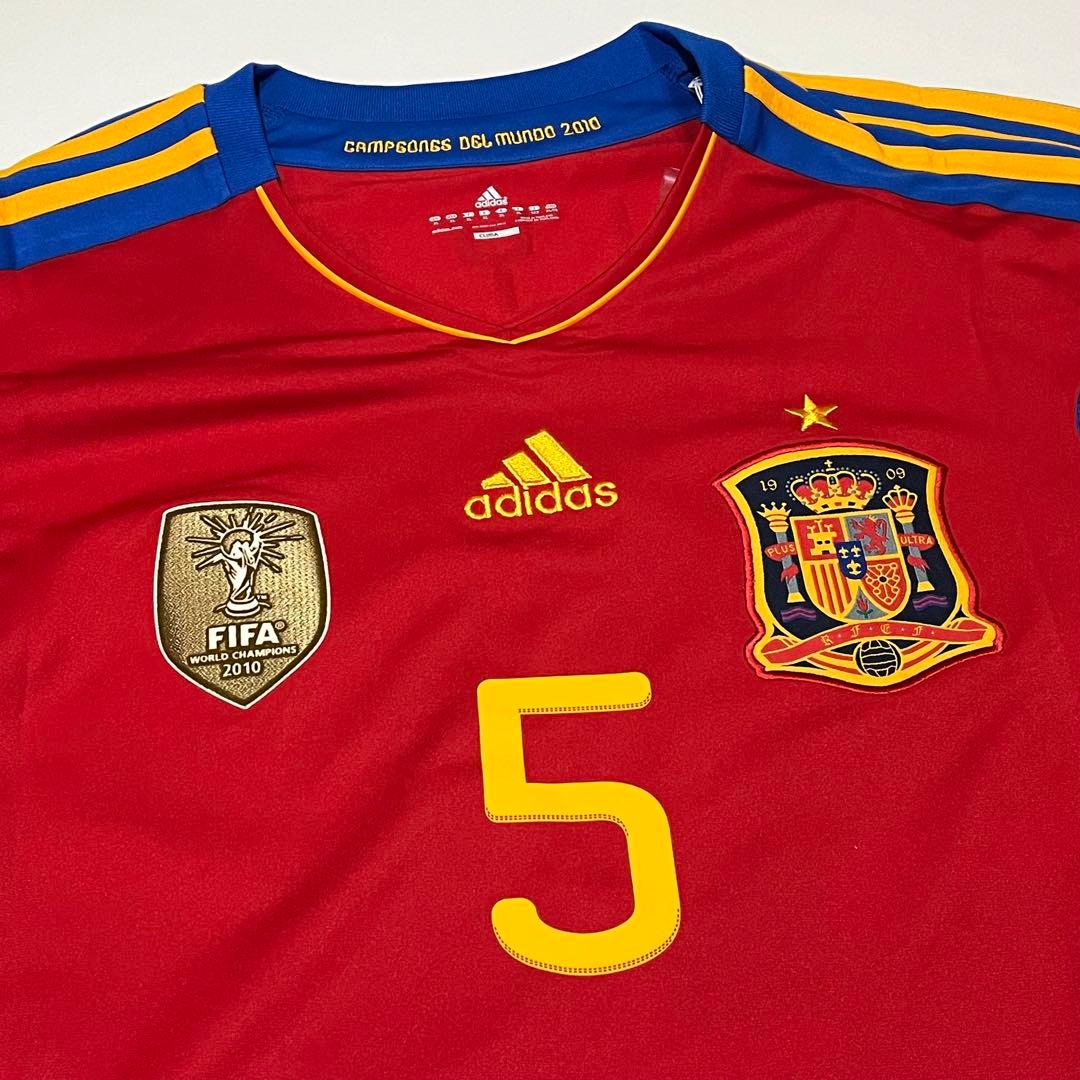 adidas 2010 W杯 スペイン代表 ユニフォーム プジョル 4XO