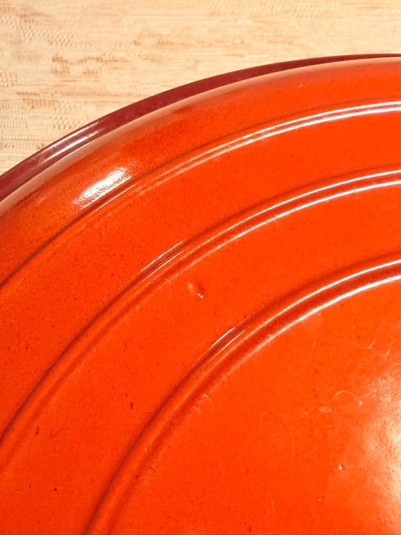 Le Creuset キャセロール　浅型両手鍋 チェリーレッド