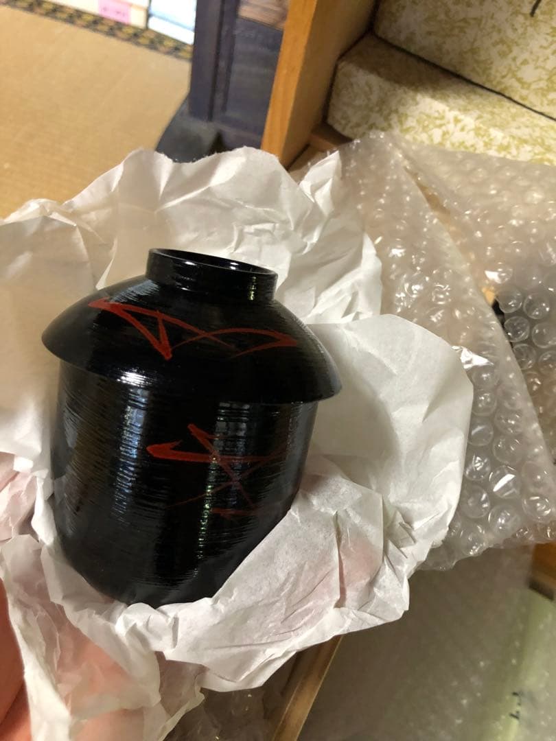 塗師宗春作！樹脂製本漆の懐石道具道具揃い！茶道具お膳お椀小丸椀