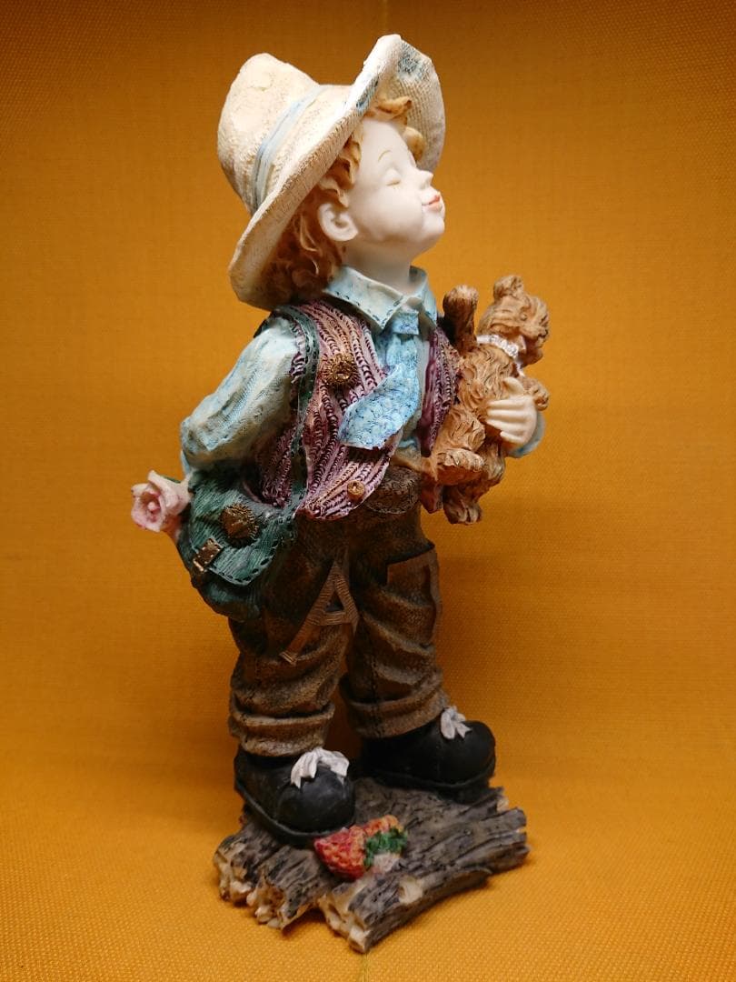 【美品】人形　彫像　イタリア　置物　インテリア　工芸品　美術品　A2755