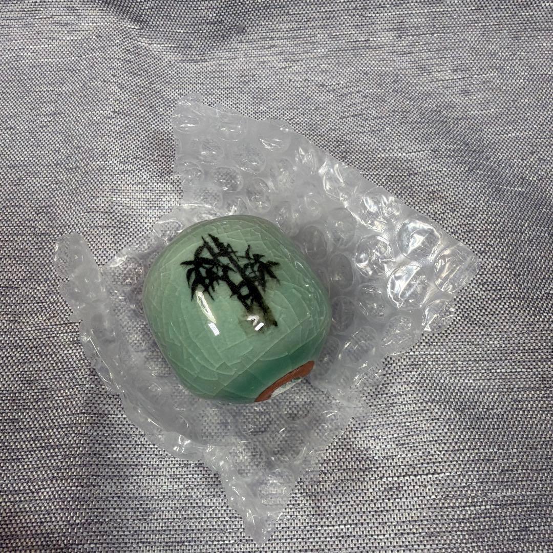 風鎮 髙麗青磁　木箱付き