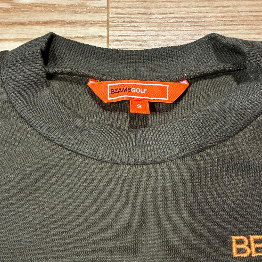 美品☆BEAMSGOLF トレーナー　花柄　S カーキ