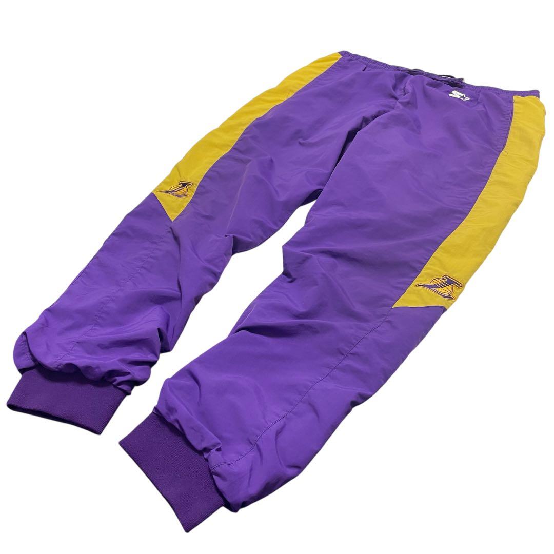 90s Lakers Starterレイカーズ トラックパンツ ナイロンパンツ
