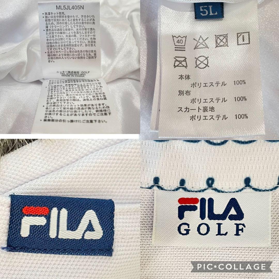 希少サイズ✨FILA GOLF フィラゴルフ レディース 半袖 ワンピース5L