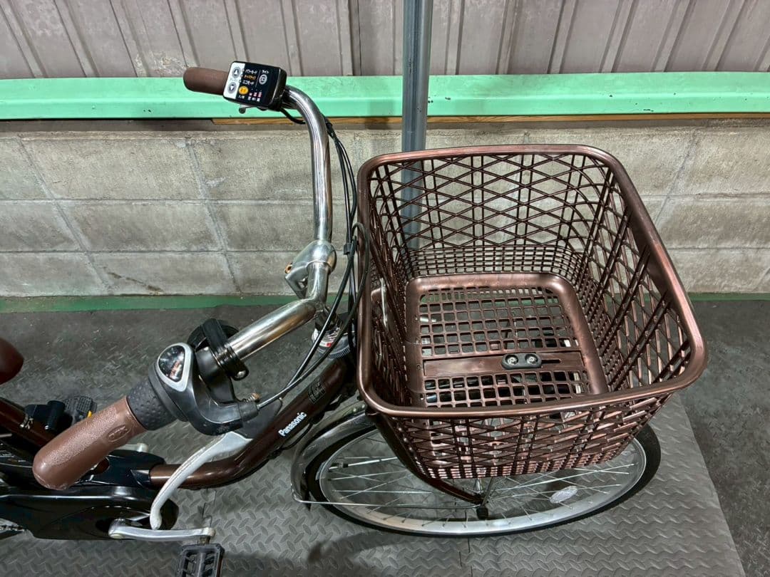№8816電動自転車 Panasonic ビビTX 26インチ ブラウン