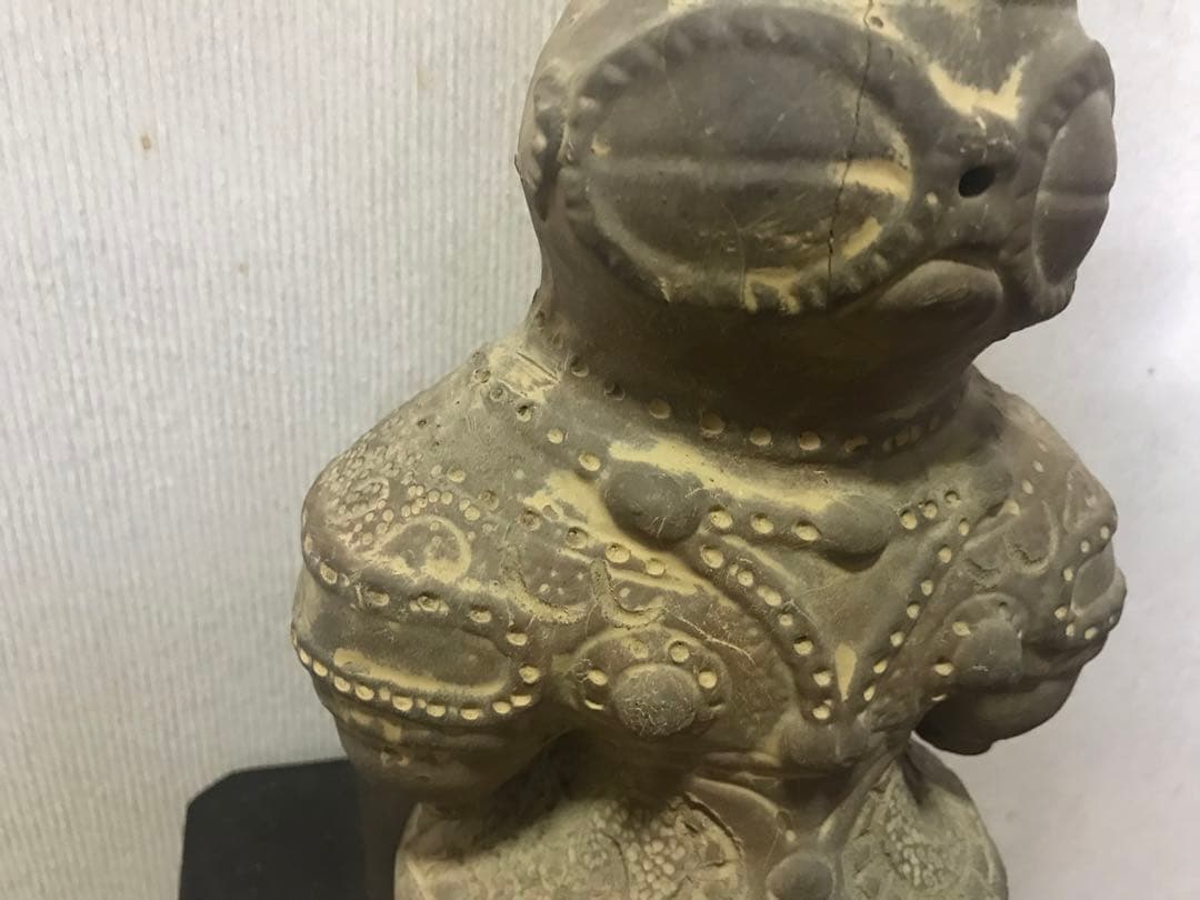 遮光器土偶　素焼き土偶インテリア