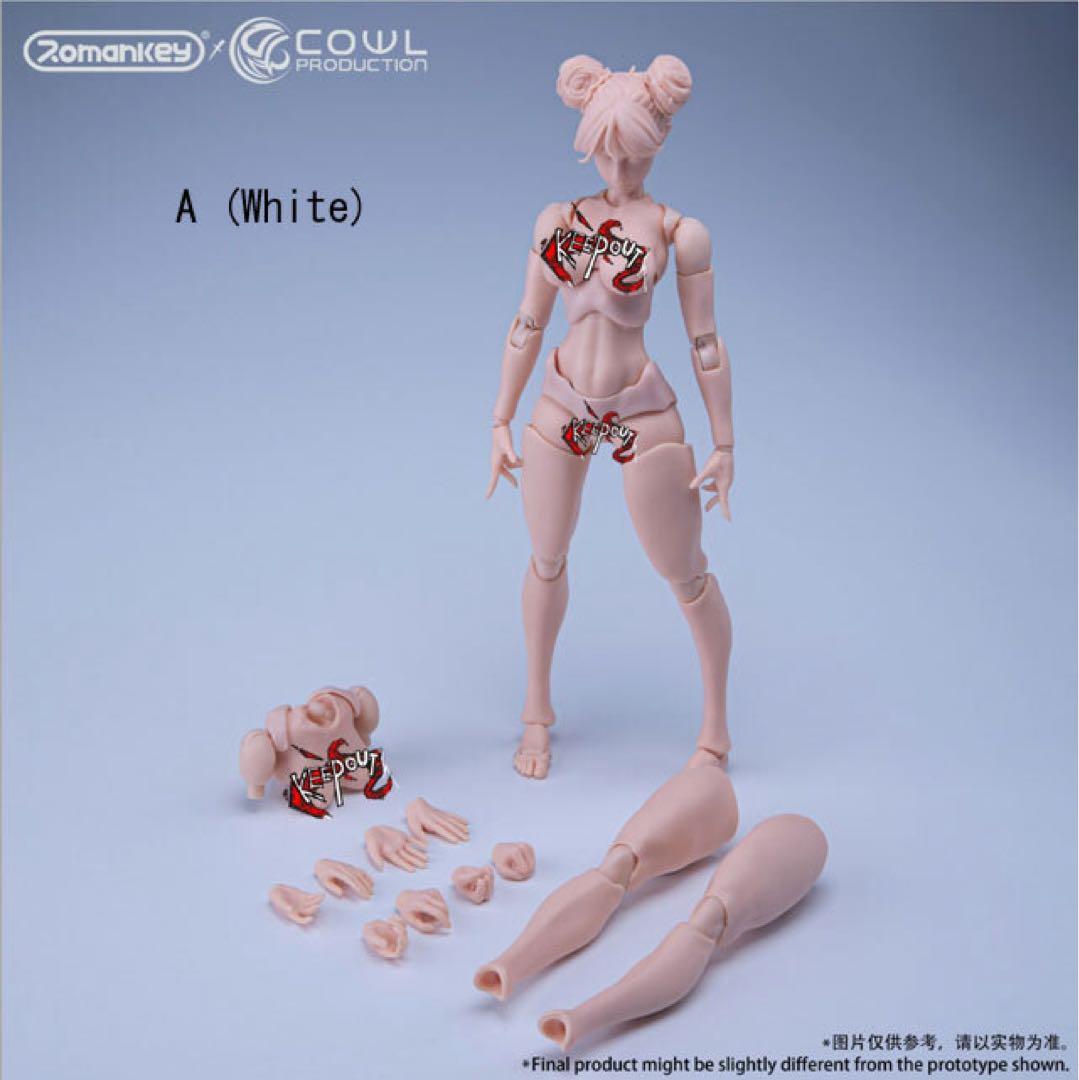 Romankey X COWL 1/12 超可動少女素体 白肌