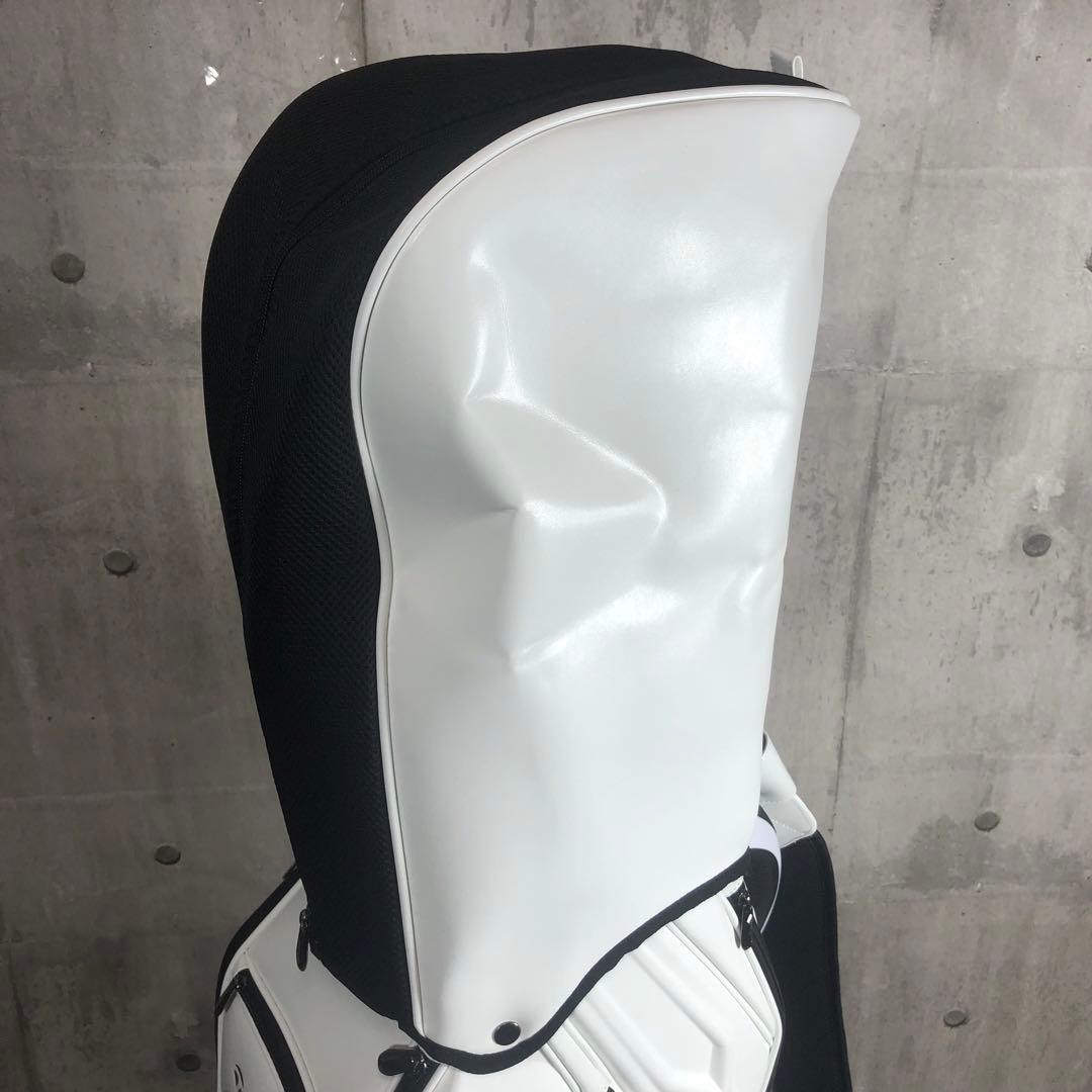 TaylorMade　プレミアムモダン　キャディバッグ　ホワイト　PUレザー