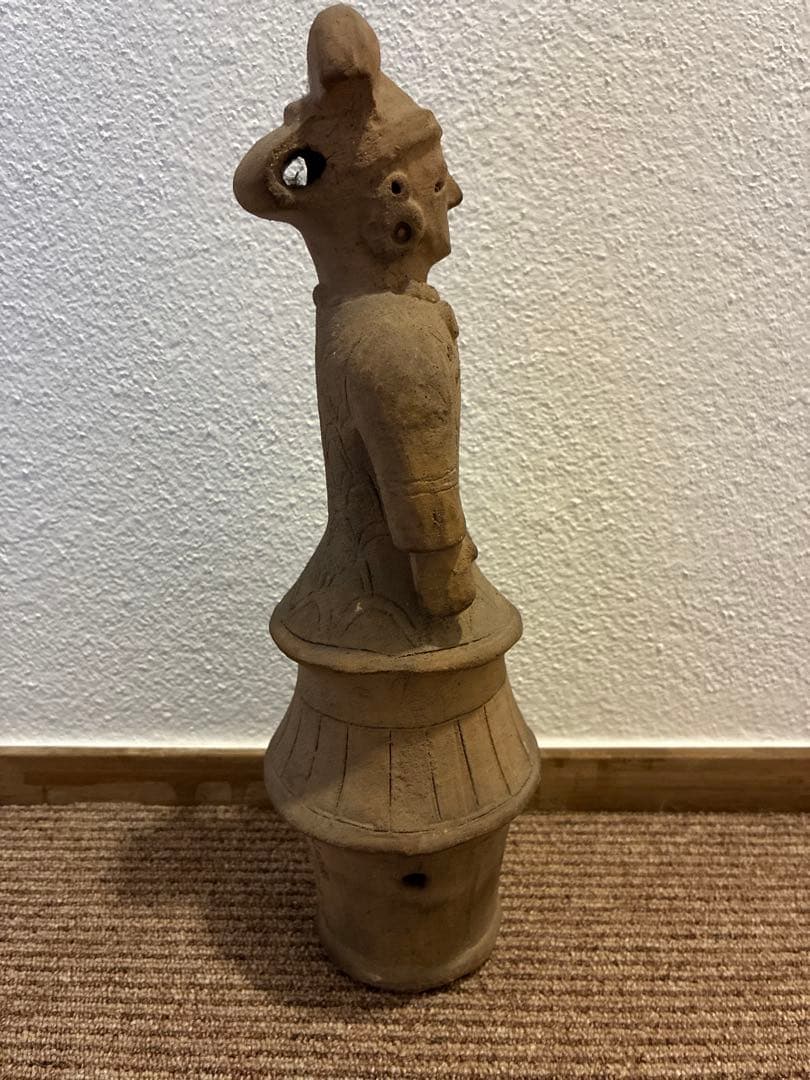 古墳時代　埴輪　横塚古墳　発掘品　出土品　骨董　アンティーク　置物　彫刻　像