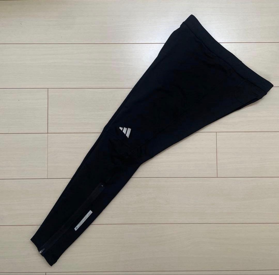 新品 XL アディダス 防寒 ランニングロングタイツ フリース裏起毛