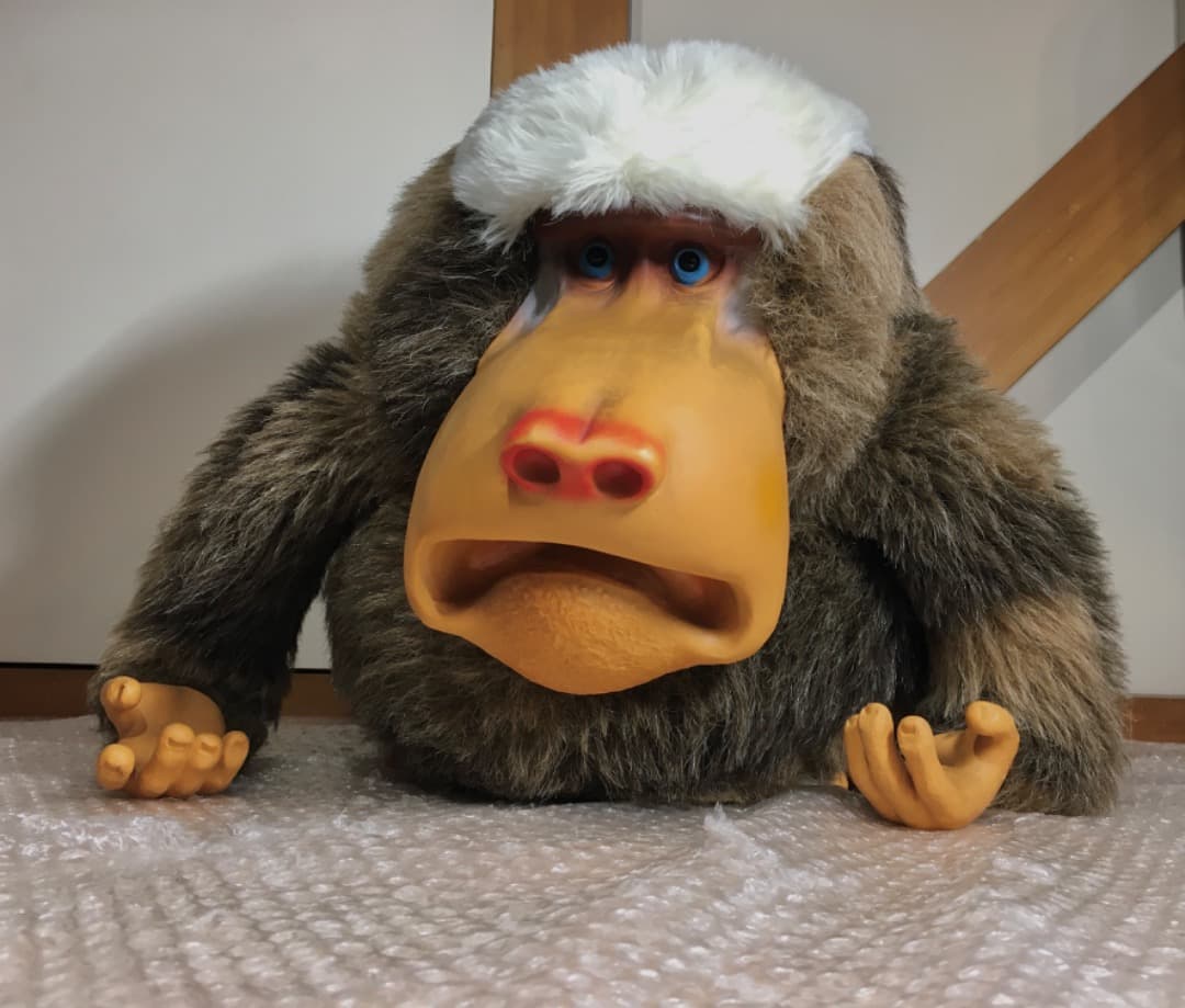 ○マントヒヒ ぬいぐるみ レトロ オリエンタルトーイ 動物 ぬいぐるみ