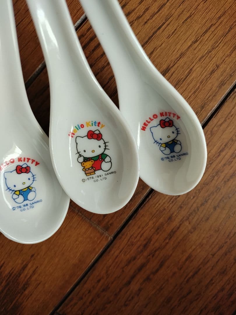 サンリオハローキティ子供用レンゲ３本組レトロ
