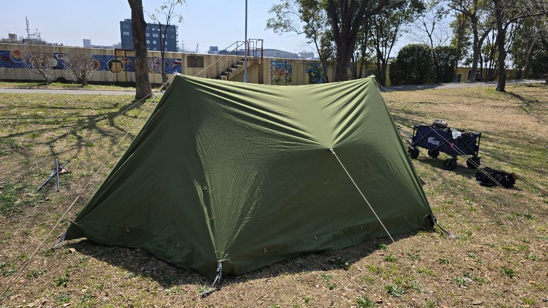 うしじま夫妻専用！SOOMLOOMの軍幕テント パップテント