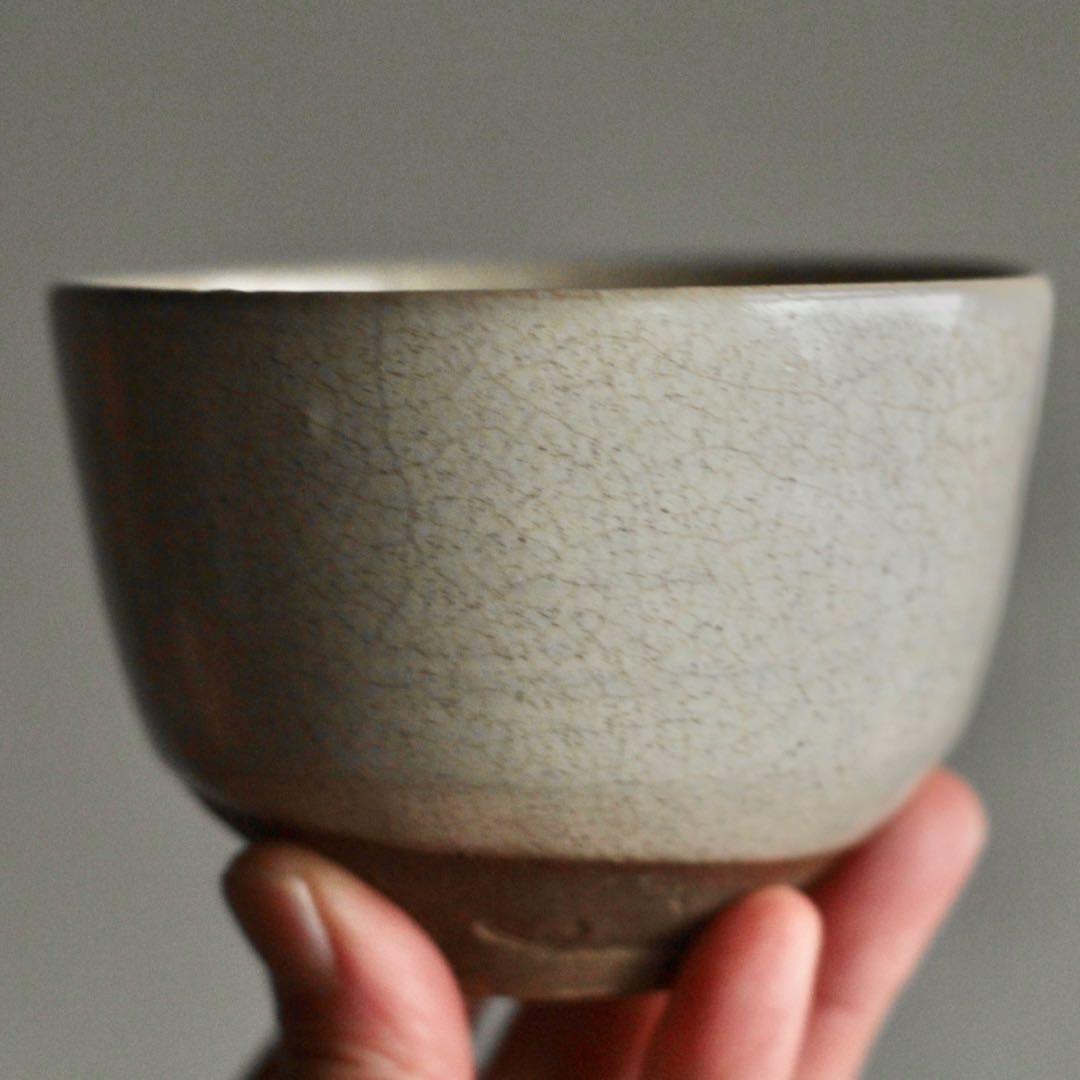 藁灰釉 茶碗 赤膚焼 茶道具 古美術 古道具 アンティーク