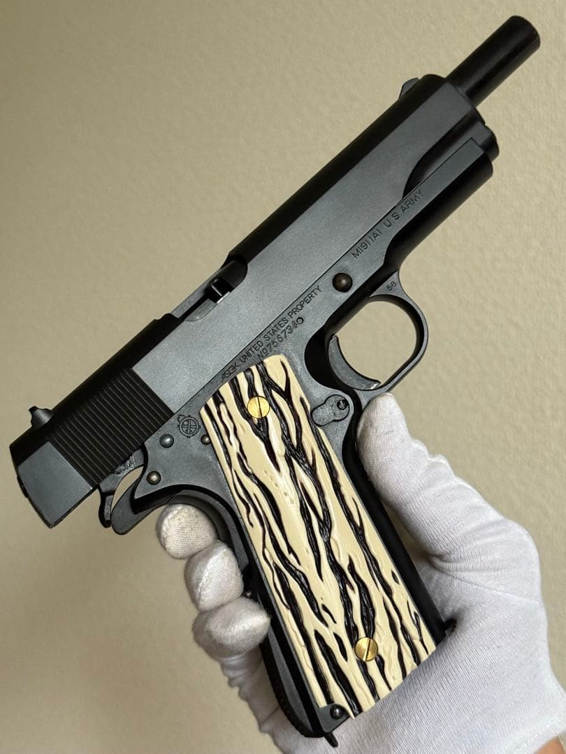 MGC コルト M1911A1 HW ガバメント 象牙風グリップ ガスガン