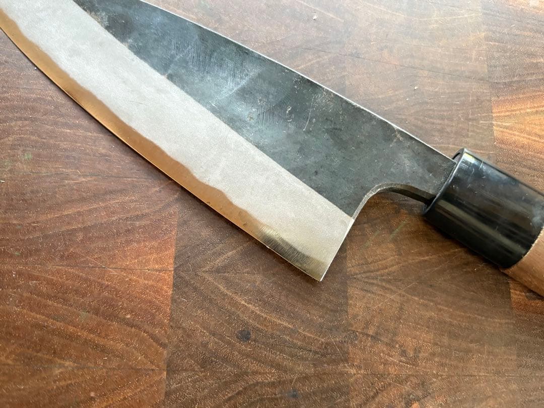土佐打刃物　宗石　黒打　出刃　150mm 包丁　5寸　青紙　両刃　釣り