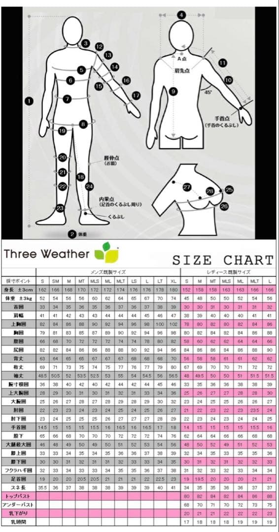 THREE WEATHER (スリーウェザー)5×3mm セミドライ メンズL
