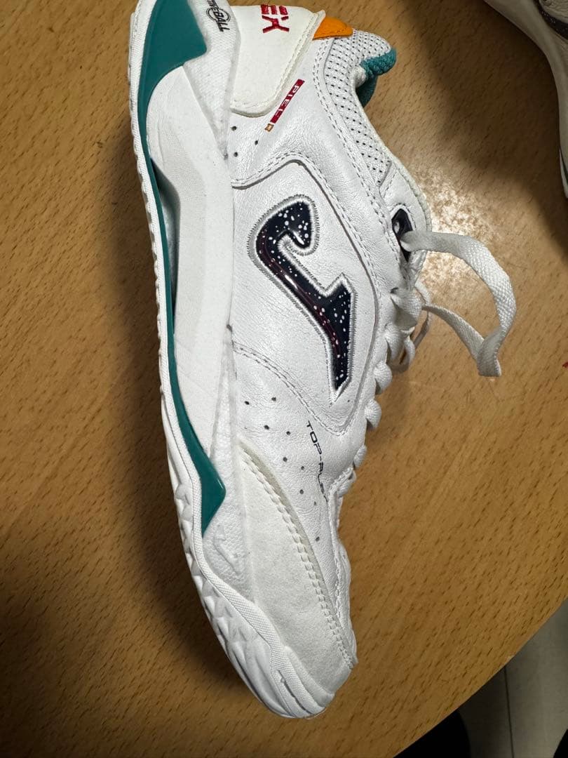 JOMA TOP FLEX フットサルシューズ ホワイト/ターコイズ