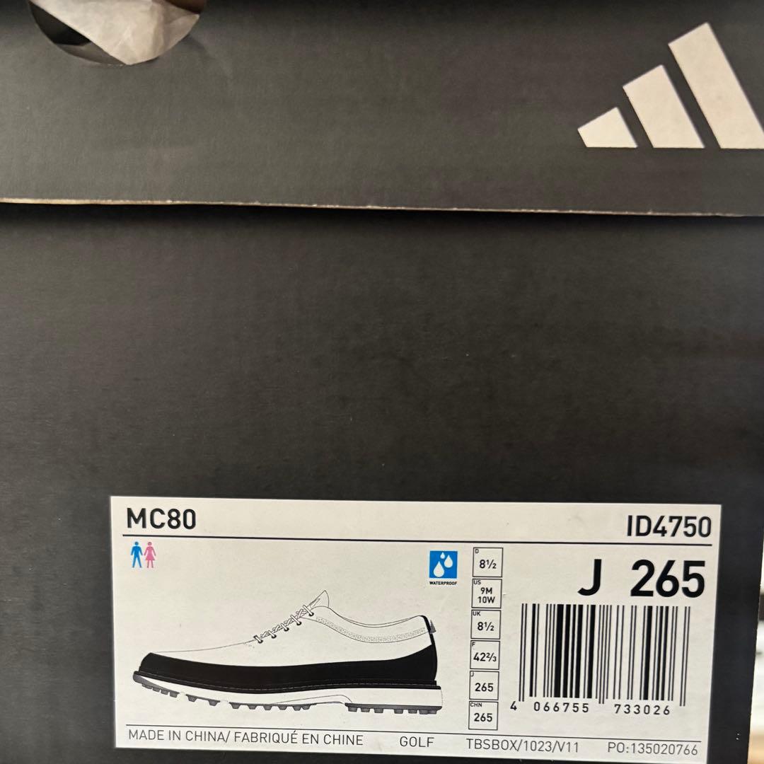 26.5cm adidas Golf MC80 ゴルフシューズ スパイクレス