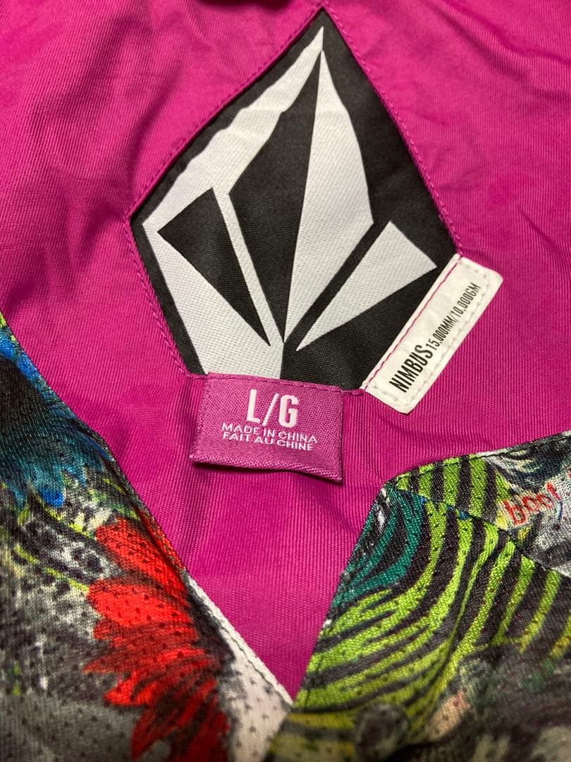 VOLCOM　スノーボードウェア　ジャケット　Lサイズ　パープル　派手好き必見☆