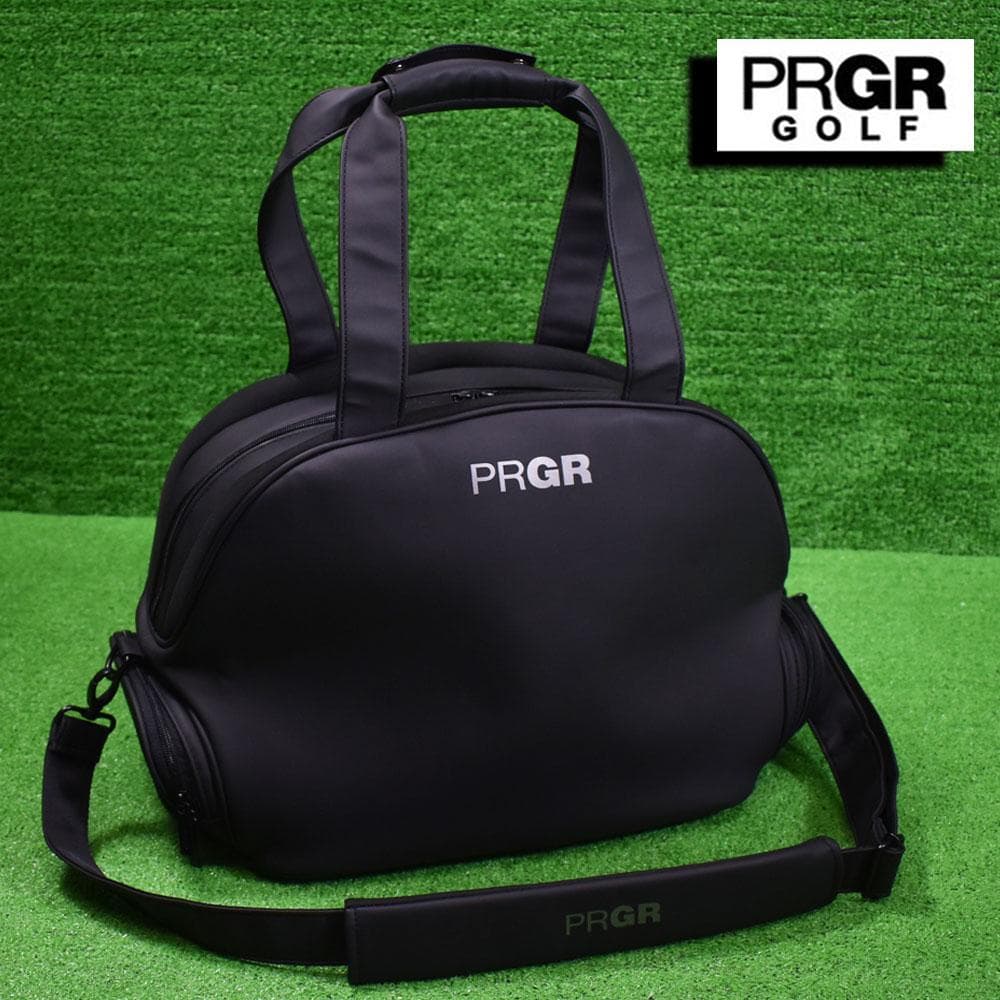 PRGR/プロギア ゴルフ ボストンバッグ【マッドブラック】美品！