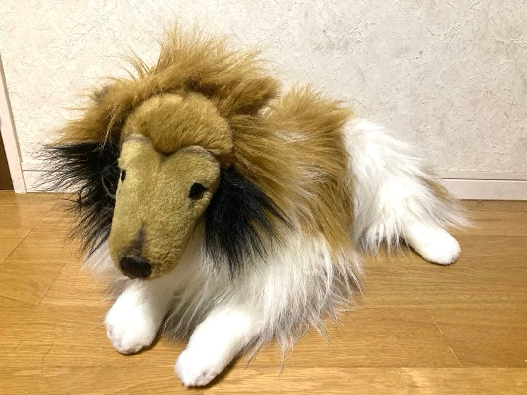 希少 90年代 ビンテージ イヌ コリー ワンちゃん ぬいぐるみ レトロ 当時物