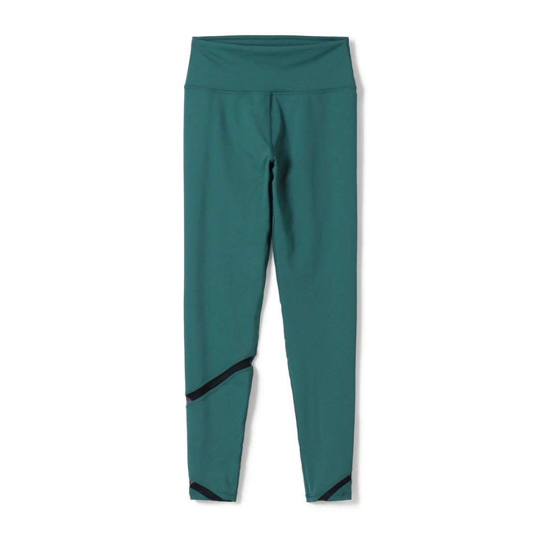【新品】吸汗速乾レギンス S ホットヨガ 緑 メッシュ Chacott